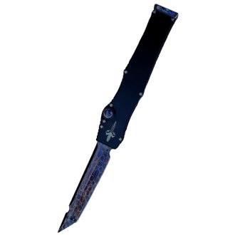   MICROTECH Marfione Custom Halo III Mini Dragon Skin Damascus OTF rugós bicska