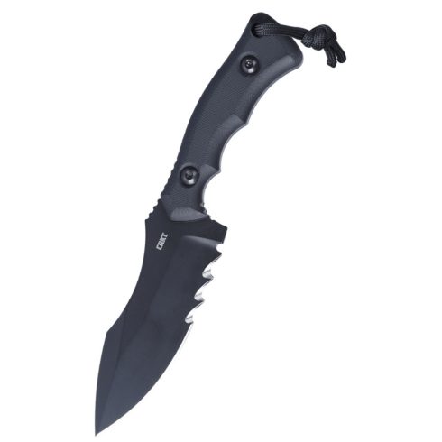 CRKT Bugsy Black Serrated Fixed túlélőkés