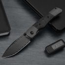 KIZER Coywolf Damascus Ti Carbon zsebkés