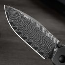 KIZER Coywolf Damascus Ti Carbon zsebkés