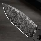 KIZER Coywolf Damascus Ti Carbon zsebkés - 3685A1