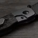 KIZER Coywolf Damascus Ti Carbon zsebkés - 3685A1