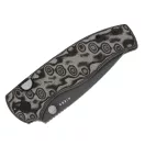 KIZER Glaux Vortex Pattern Micarta Gray PVD Stonewashed zsebkés - 3801A2