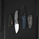 KIZER Glaux Vortex Pattern Micarta Gray PVD Stonewashed zsebkés - 3801A2