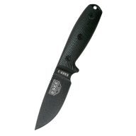 ESEE Model 3 AllBlack 3D Handle túlélőkés - 3PMB-001