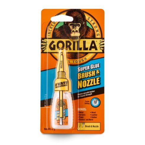 GORILLA Super Glue Brush & Nozzle Ecsetes Pillanatragasztó - 4044500