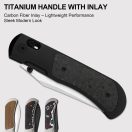 KIZER Tycho Carbon Fiber and Titanium zsebkés - 4761A4