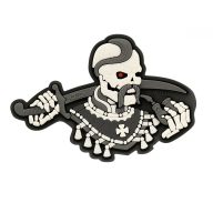 M-TAC You Only Die Once Grey PVC Morale Patch felvarró