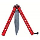 KERSHAW Lucha blackwash RED balisong pillangókés