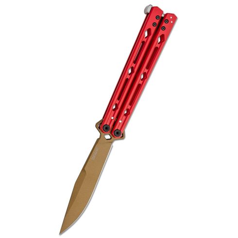 KERSHAW Lucha Red Bronze Blade balisong pillangókés