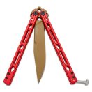 KERSHAW Lucha blackwash RED balisong pillangókés - 5150RDBW