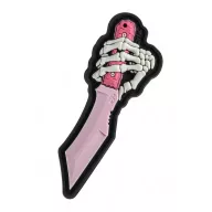 M-TAC Patch Skeleton Knife Pink 3D PVC felvarró