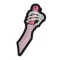 M-TAC Patch Skeleton Knife Pink 3D PVC felvarró