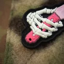 M-TAC Patch Skeleton Knife Pink 3D PVC felvarró