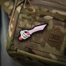 M-TAC Patch Skeleton Knife Pink 3D PVC felvarró