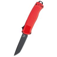 BENCHMADE Shootout Mesa Red Grivory OTF rugós bicska