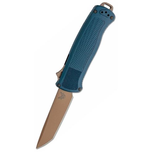 BENCHMADE Shootout Crater Blue Grivory OTF rugós bicska