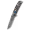 BENCHMADE Tengu Flipper Gold Class Damascus zsebkés - 601-211