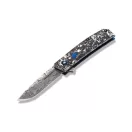 BENCHMADE Tengu Flipper Gold Class Damascus zsebkés - 601-211