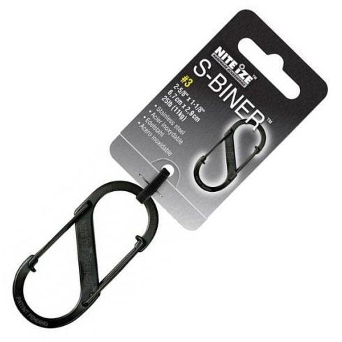 NITE IZE S Biner Karabiner 3 fekete Hidegfém Kés NITE IZE S Biner Karabiner 2 fémszínű Hidegfém Kések é