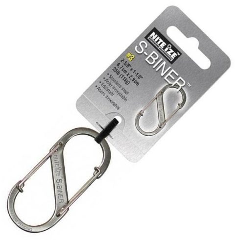 NITE IZE S-Biner Karabiner 3" - fémszínű