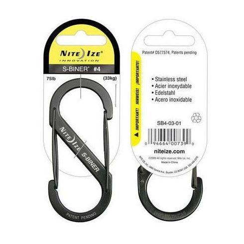 NITE IZE S Biner Karabiner 4 Hidegfém Kések és parakordo NITE IZE S Biner Karabiner 2 fémszínű Hidegfém Kések é