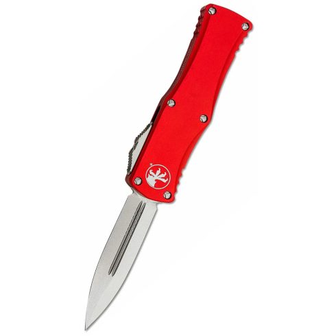 MICROTECH Hera Red D/E Stonewash OTF rugós bicska