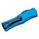 MICROTECH Hera Blue D/E Black Full Serrated OTF rugós bicska