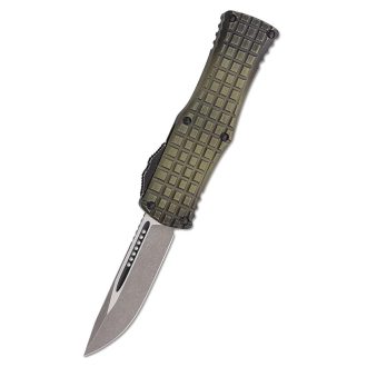   MICROTECH Hera S/E Apocalyptic Frag Grenade Green Standard OTF rugós bicska