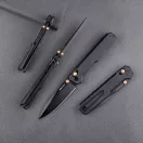 REAL STEEL Perix AllBlack zsebkés - 7121BB