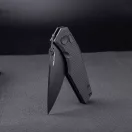 REAL STEEL Spectrum AllBlack zsebkés - 7142BB