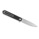 REAL STEEL Iris Flipper Black G-10 zsebkés