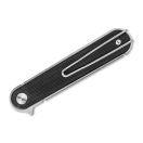 REAL STEEL Iris Flipper Black G-10 zsebkés