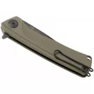 ANV Knives Z100 DLC Olive G-10 zsebkés - ANVZ100-024