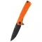 ANV Knives Z100 Black Blade Orange G-10 zsebkés - ANVZ100-035