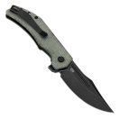 TENABLE Orion Blackwash 14C285N Green Micarta zsebkés - B1089A3