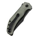 TENABLE Orion Blackwash 14C285N Green Micarta zsebkés - B1089A3