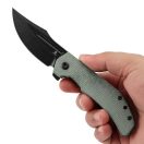 TENABLE Orion Blackwash 14C285N Green Micarta zsebkés