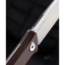 BESTECH Hedron Brown Micarta fixpengés - BFK02D