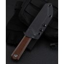 BESTECH Hedron Brown Micarta fixpengés - BFK02D