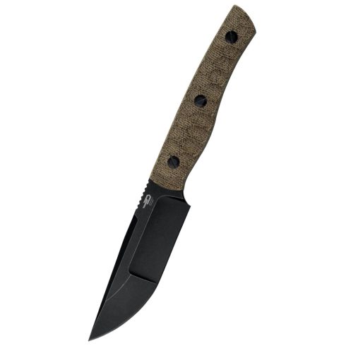 BESTECH Heidi Blacksmith 2 Micarta Black Blade fixpengés - BFK04D