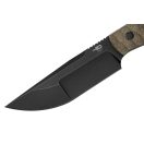 BESTECH Heidi Blacksmith 2 Micarta Black Blade fixpengés - BFK04D