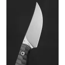 BESTECH Heidi 14C28N Satin Black G-10 Trailing Point fixpengés