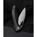 BESTECH Komodo Black and Green G-10 zsebkés