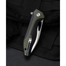 BESTECH Komodo Black and Green G-10 zsebkés