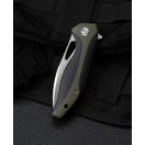 BESTECH Komodo Black and Green G-10 zsebkés