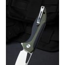BESTECH Komodo Black and Green G-10 zsebkés