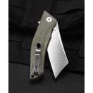 BESTECH Cubis Green Micarta zsebkés