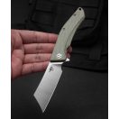 BESTECH Cubis Green Micarta zsebkés