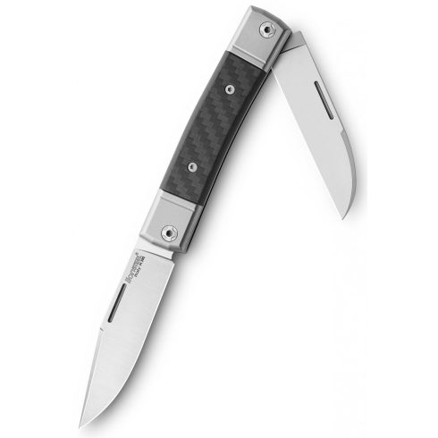 LIONSTEEL Bestman Clip Point Two Blade Carbon Fiber zsebkés